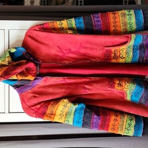 Multicolor hoodie jacket